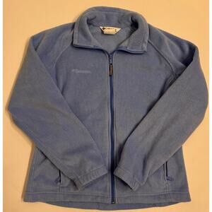 Columbia Women's Benton Springs Fleece Full Zip Jacket Size L Periwinkle Blue